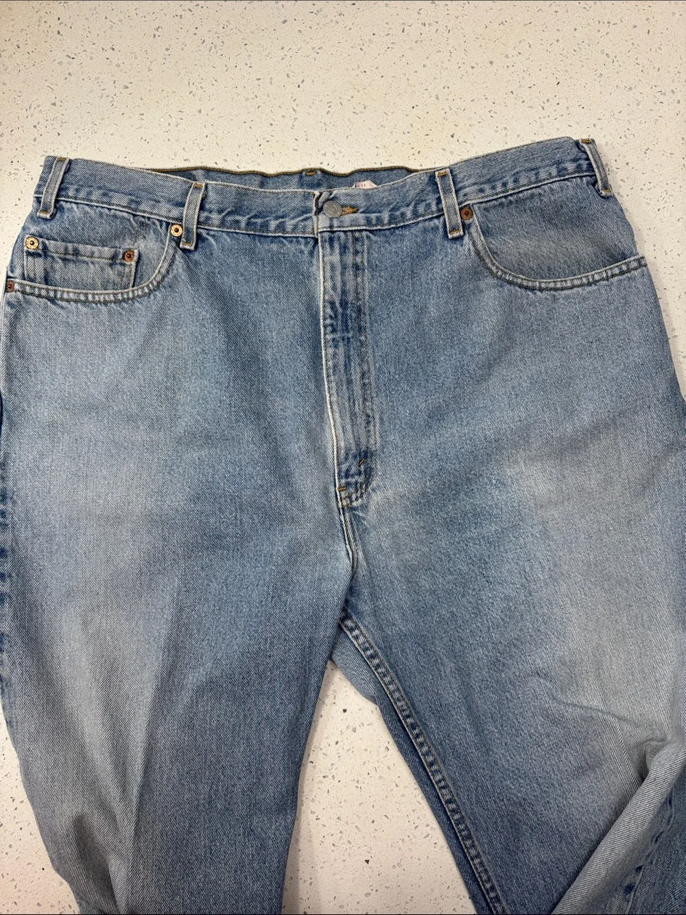 Levi's 505 Men's Straight Jeans in Light Blue Wash